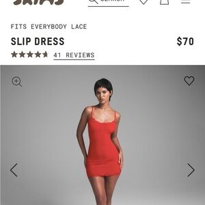 NWT Skims Lace Slip Dress